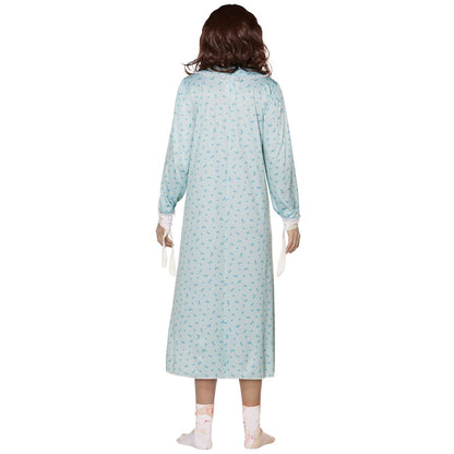 Adult Regan Dress Costume - The Exorcist LIGHT BLUE