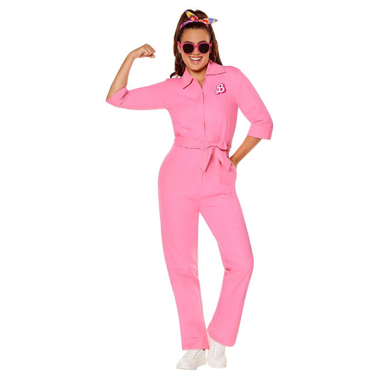 Adult Pink Power Jumpsuit - Barbie the Movie PINK