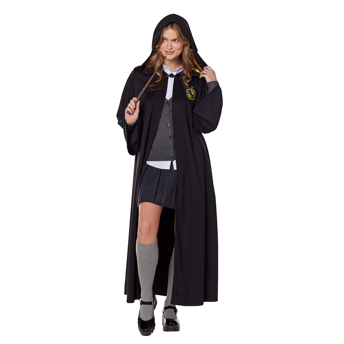Adult Hufflepuff Robe - Harry Potter BLACK AND YELLOW