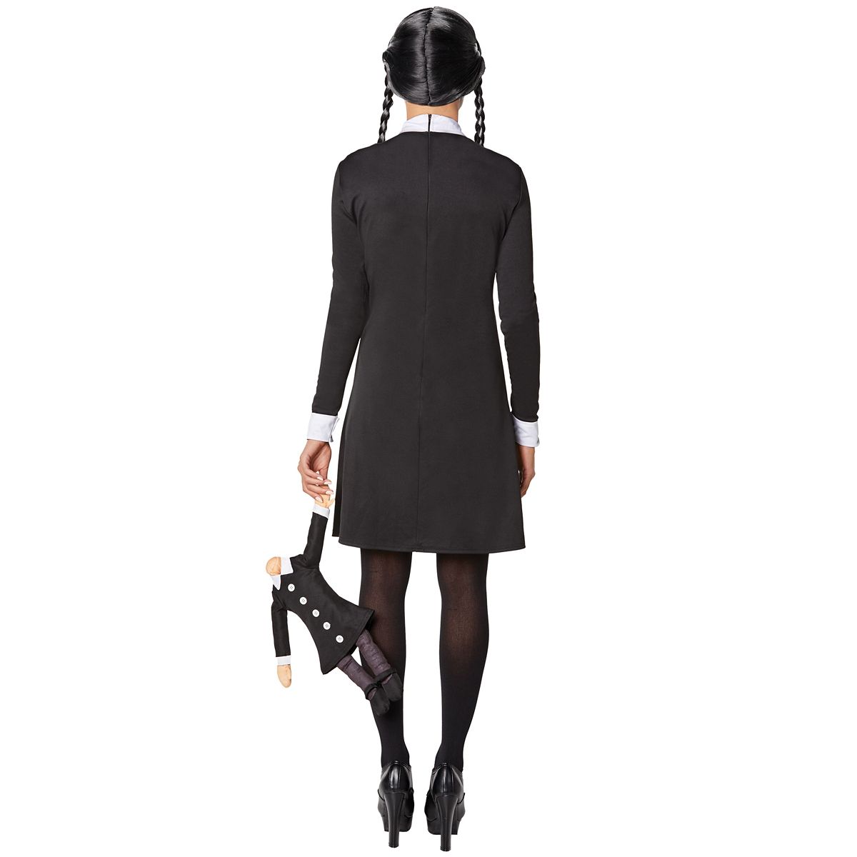 Adult Wednesday Addams Costume - The Addams Family BLACK