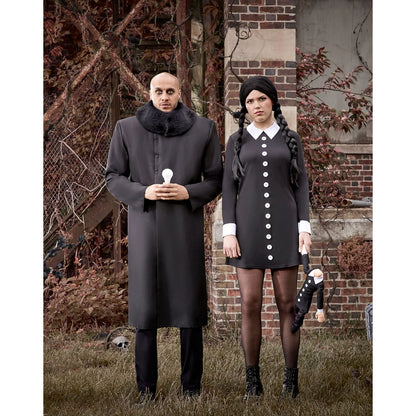 Adult Wednesday Addams Costume - The Addams Family BLACK