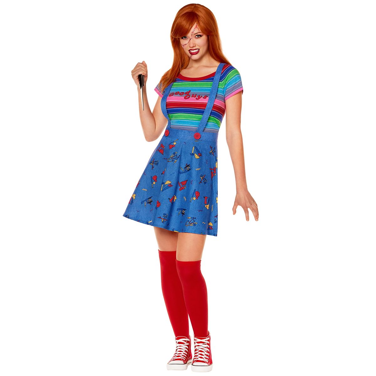 Adult Chucky Costume MULTI-COLOR