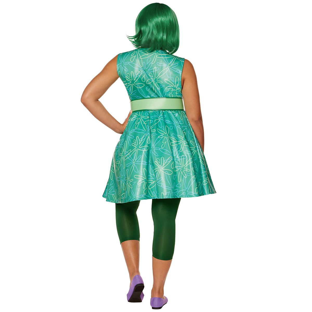 Adult Disgust Costume - Inside Out 2 GREEN