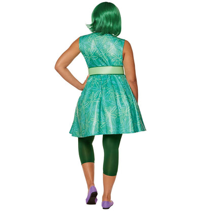Adult Disgust Costume - Inside Out 2 GREEN