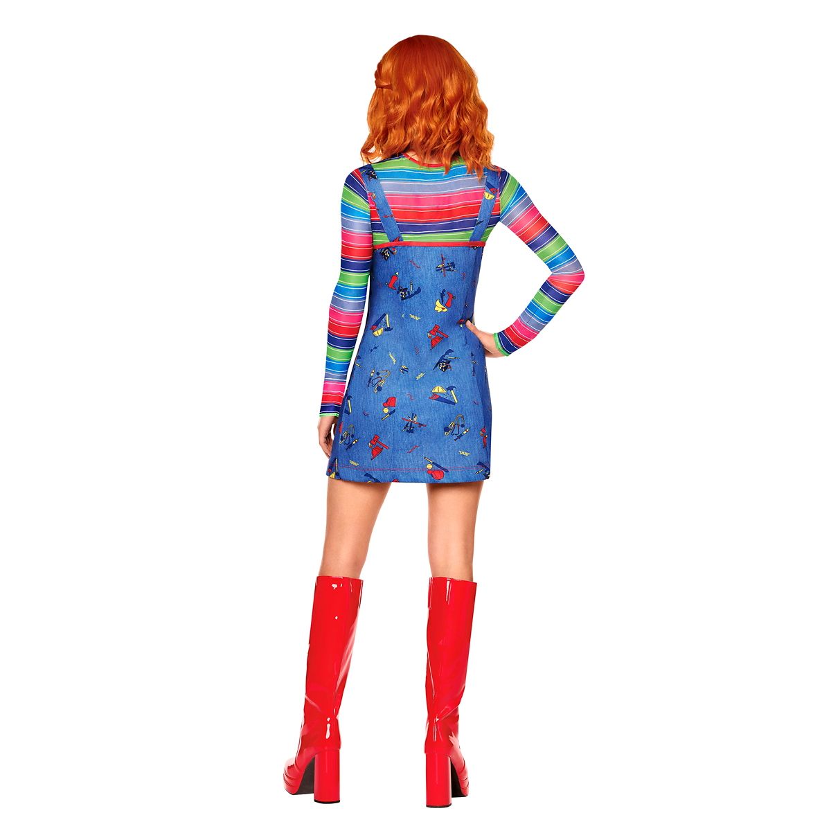 Adult Sassy Chucky Dress Costume BLUE