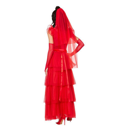 Adult Lydia Deetz Costume - Beetlejuice RED