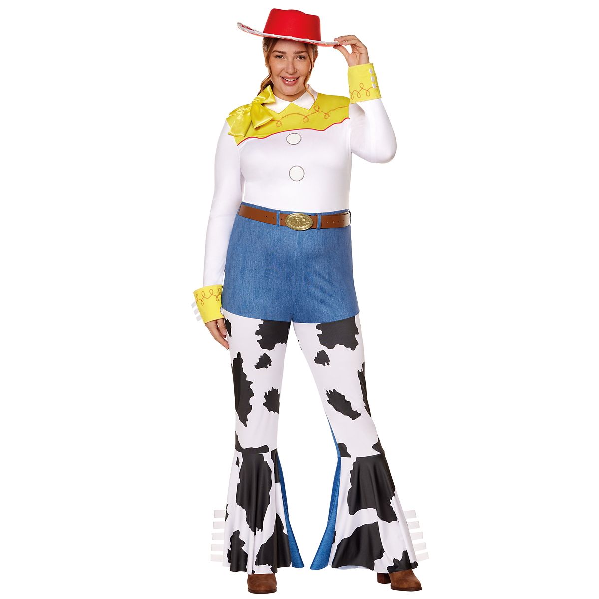 Adult Jessie Plus Size Costume - Toy Story WHITE