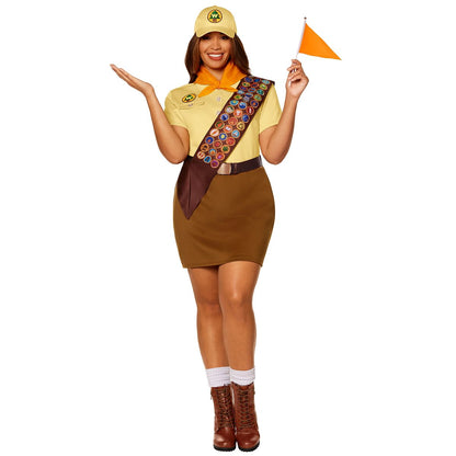 Adult Russell the Wilderness Explorer Costume - Up YELLOW