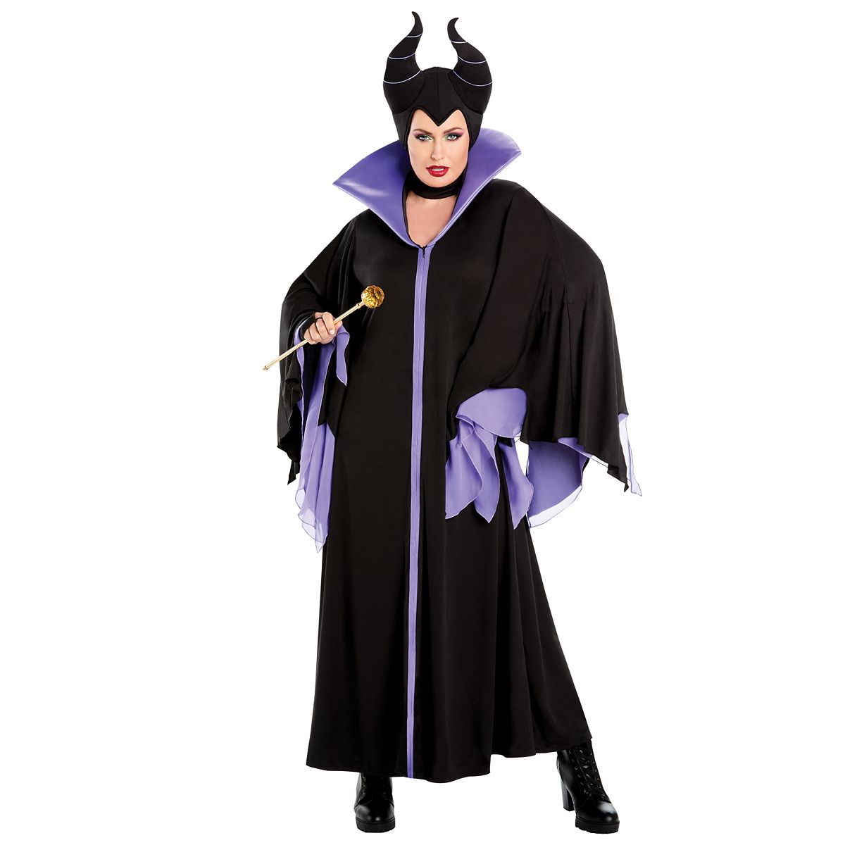 Adult Plus Size Classic Maleficent Costume - Disney Villains BLACK