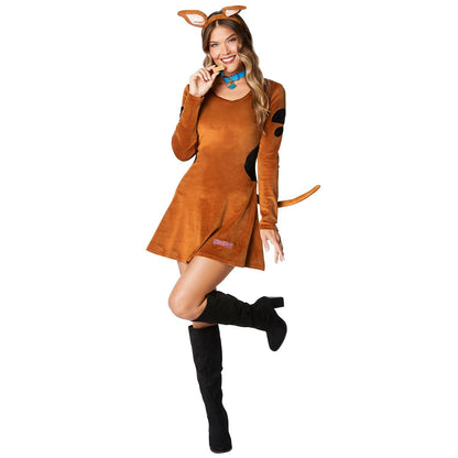 Adult Scooby-Doo Dress Costume BROWN