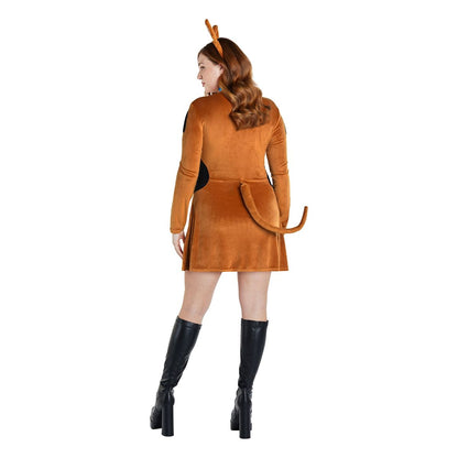 Adult Scooby-Doo Dress Costume BROWN