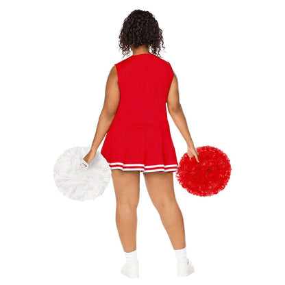 Adult Wildcats Cheer Uniform Costume -  High School Musical RED