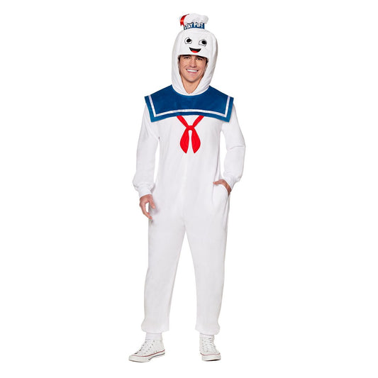 Adult Stay Puft Jumpsuit Costume - Ghostbusters BLUE / WHITE