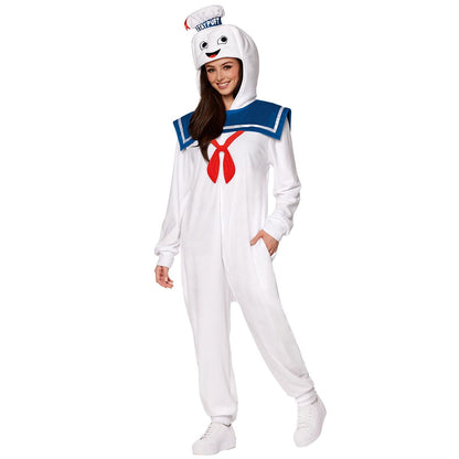 Adult Stay Puft Jumpsuit Costume - Ghostbusters BLUE / WHITE