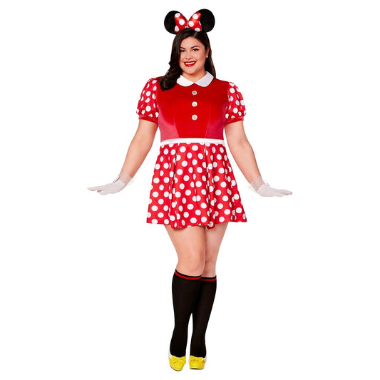 Adult Minnie Mouse Plus Size Costume - Mickey and Friends RED