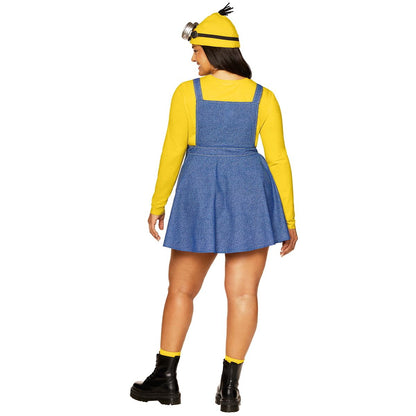 Adult Kevin Plus Size Dress Costume - Minions YELLOW