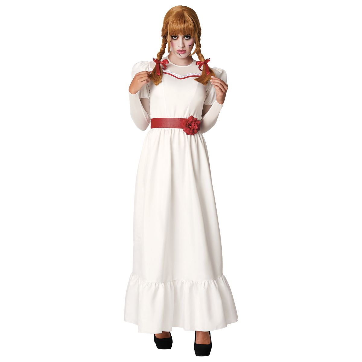 Adult Annabelle Costume RED AND WHITE