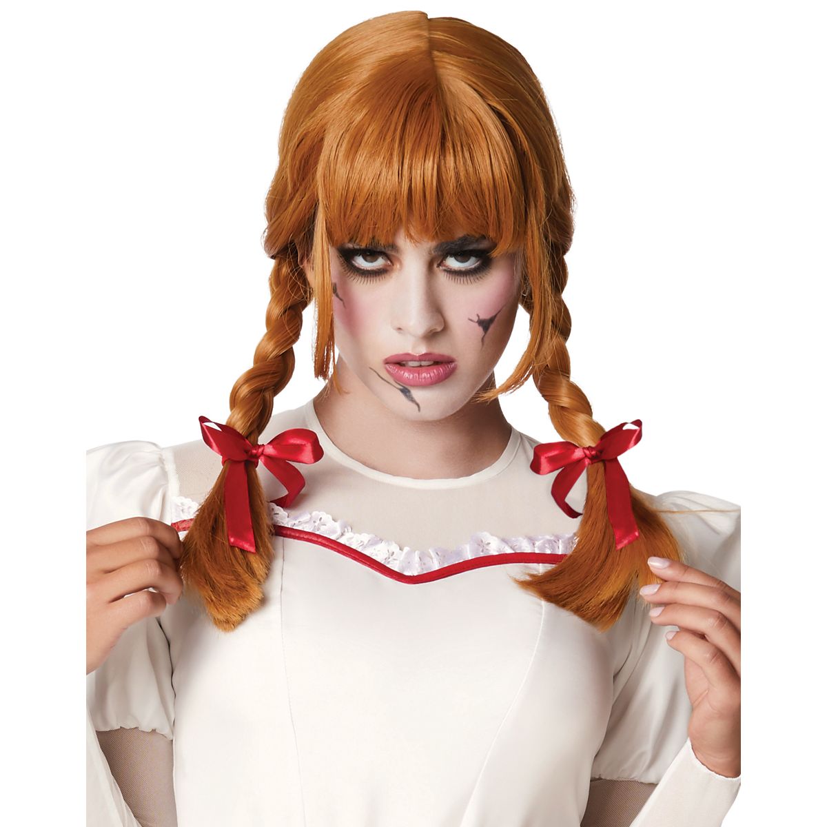 Adult Annabelle Costume RED AND WHITE