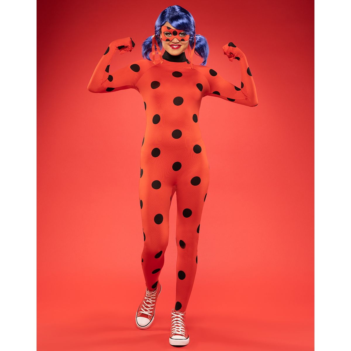 Adult Miraculous Ladybug Catsuit Costume RED