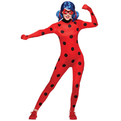 Adult Miraculous Ladybug Catsuit Costume RED