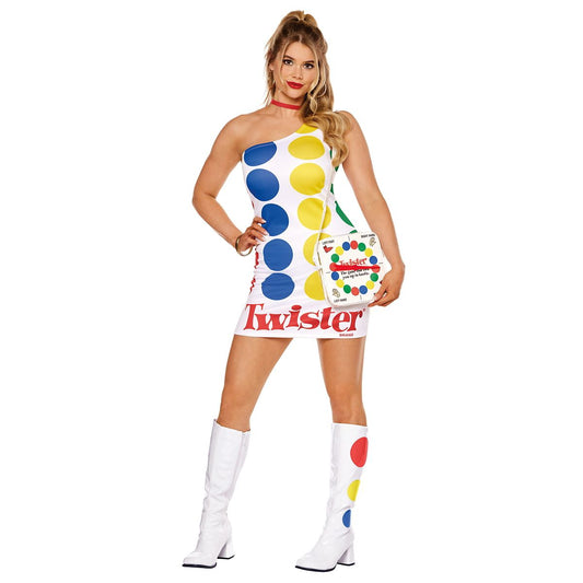 Adult Twister Game Dress Costume MULTI-COLOR