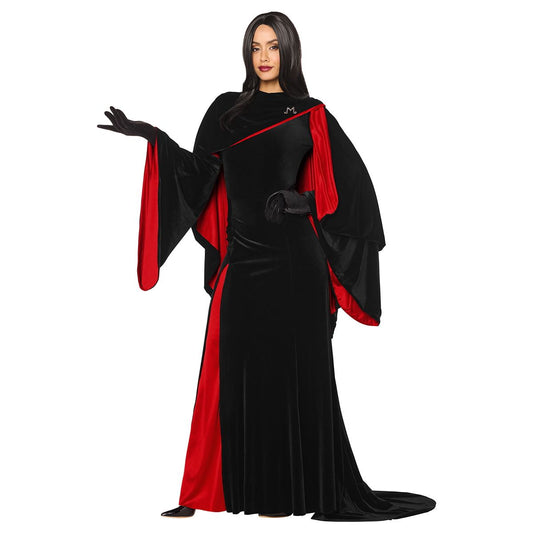 Adult Morticia Addams Costume Deluxe - Wednesday BLACK