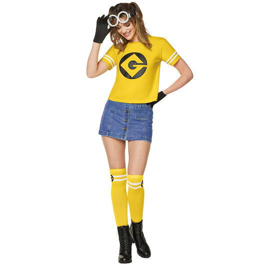 Adult Minions Kevin T Shirt Costume Kit YELLOW