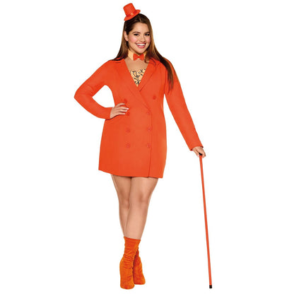 Adult Lloyd Christmas Tuxedo Dress Costume - Dumb and Dumber ORANGE