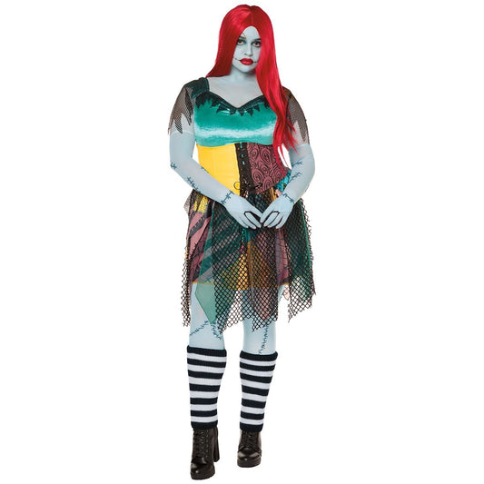 Adult Sally Plus Size Costume The Signature Collection - The Nightmare Before Christmas MULTI-COLOR