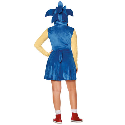 Adult Sonic Dress Costume BLUE
