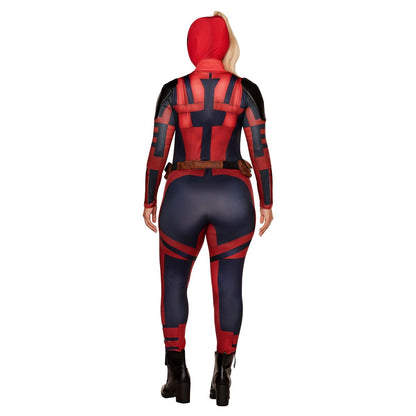 Adult Ladypool Plus Size Costume BLACK AND RED
