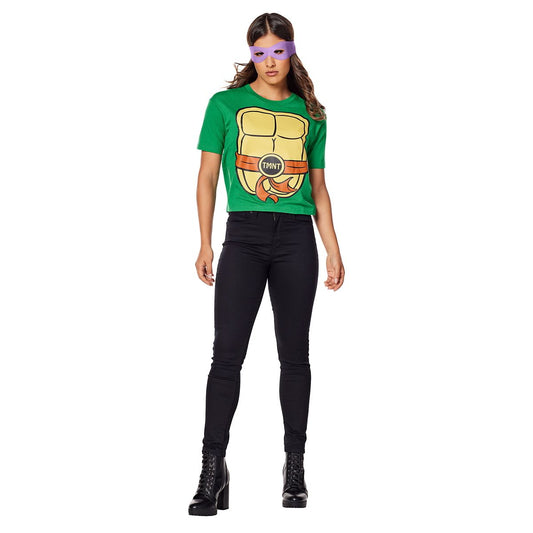 Adult Teenage Mutant Ninja Turtles T Shirt Plus Size Costume Kit GREEN