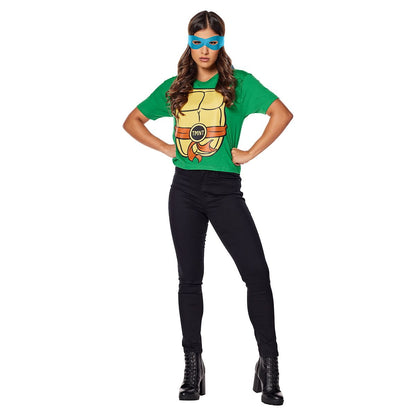 Adult Teenage Mutant Ninja Turtles T Shirt Plus Size Costume Kit GREEN