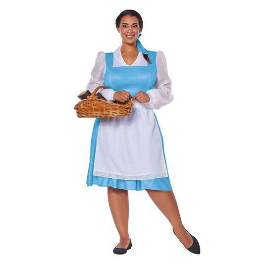 Adult Belle Costume - Disney Princess BLUE / WHITE