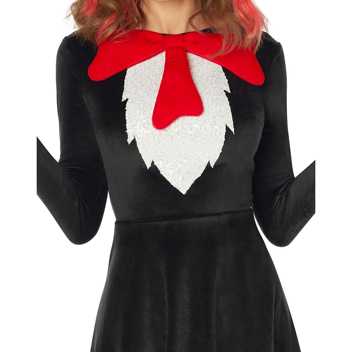 Adult Cat in the Hat Dress - Dr. Seuss BLACK