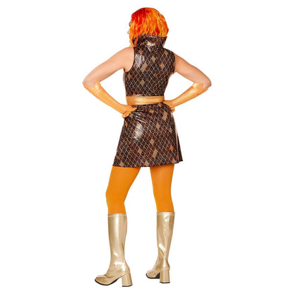 Adult Ember Costume - Elemental BLACK AND RED