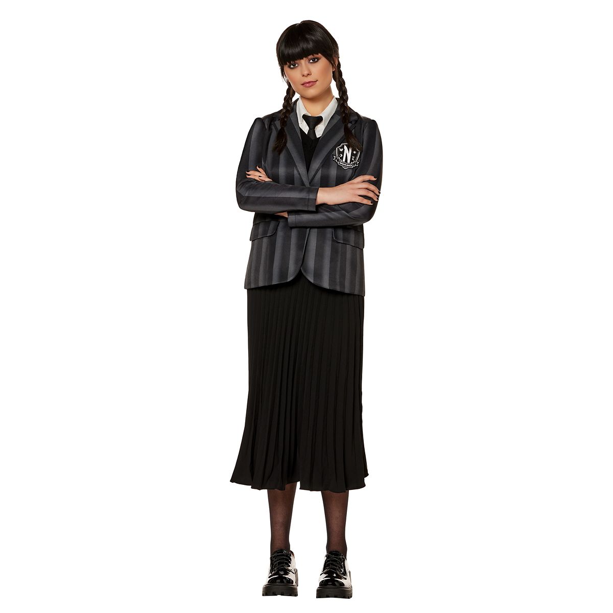 Adult Nevermore Academy Jacket - Wednesday BLACK