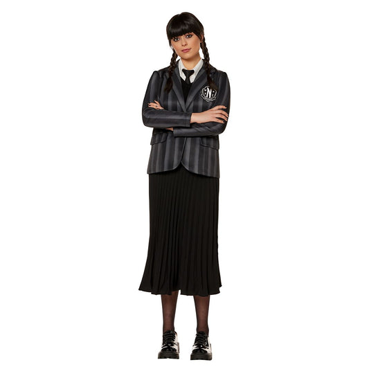 Adult Nevermore Academy Jacket - Wednesday BLACK