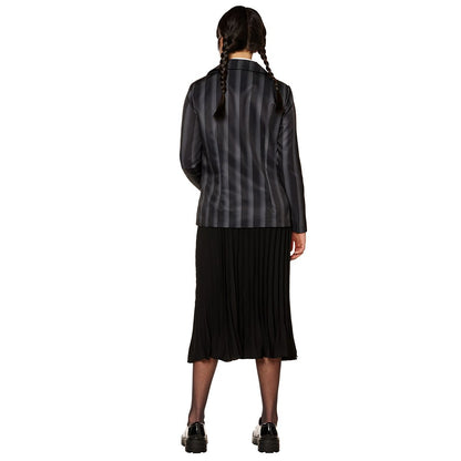 Adult Nevermore Academy Jacket - Wednesday BLACK