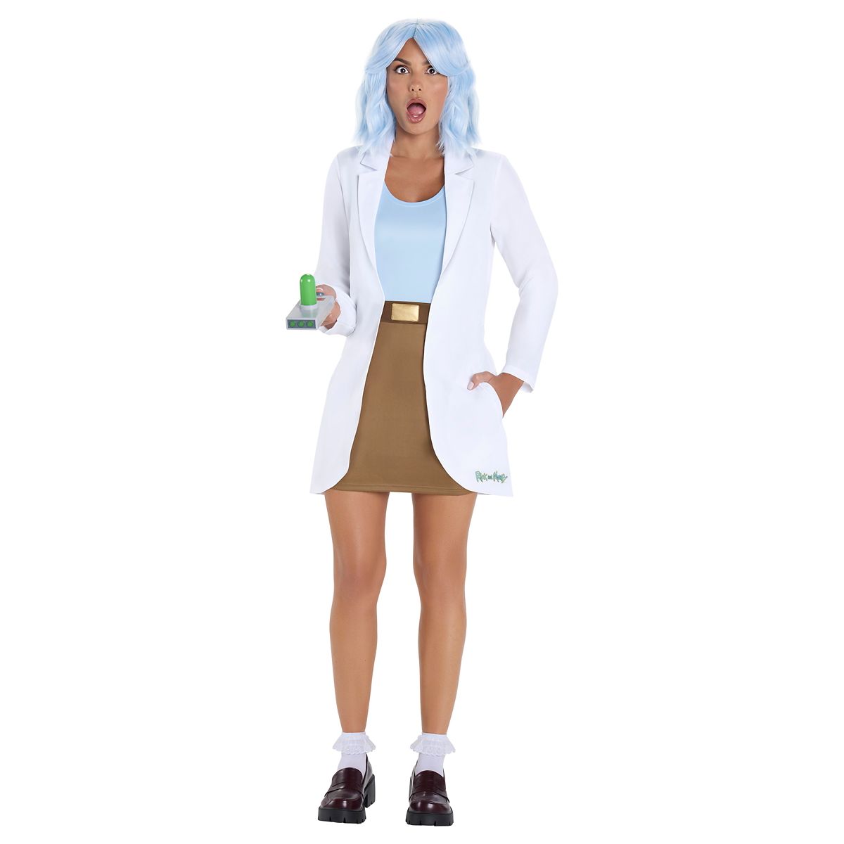Adult Rick Sanchez Costume - Rick and Morty WHITE