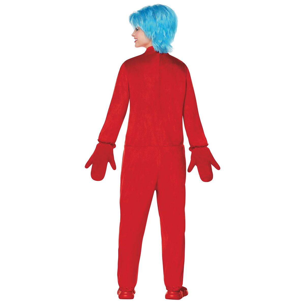 Adult The Thing Plus Size Jumpsuit Costume - The Cat in the Hat RED