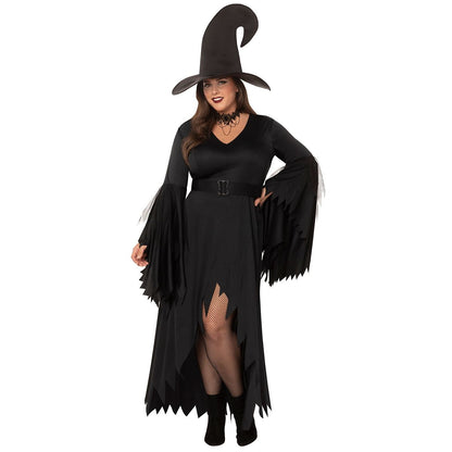 Adult Gothic Witch Plus Size Costume BLACK