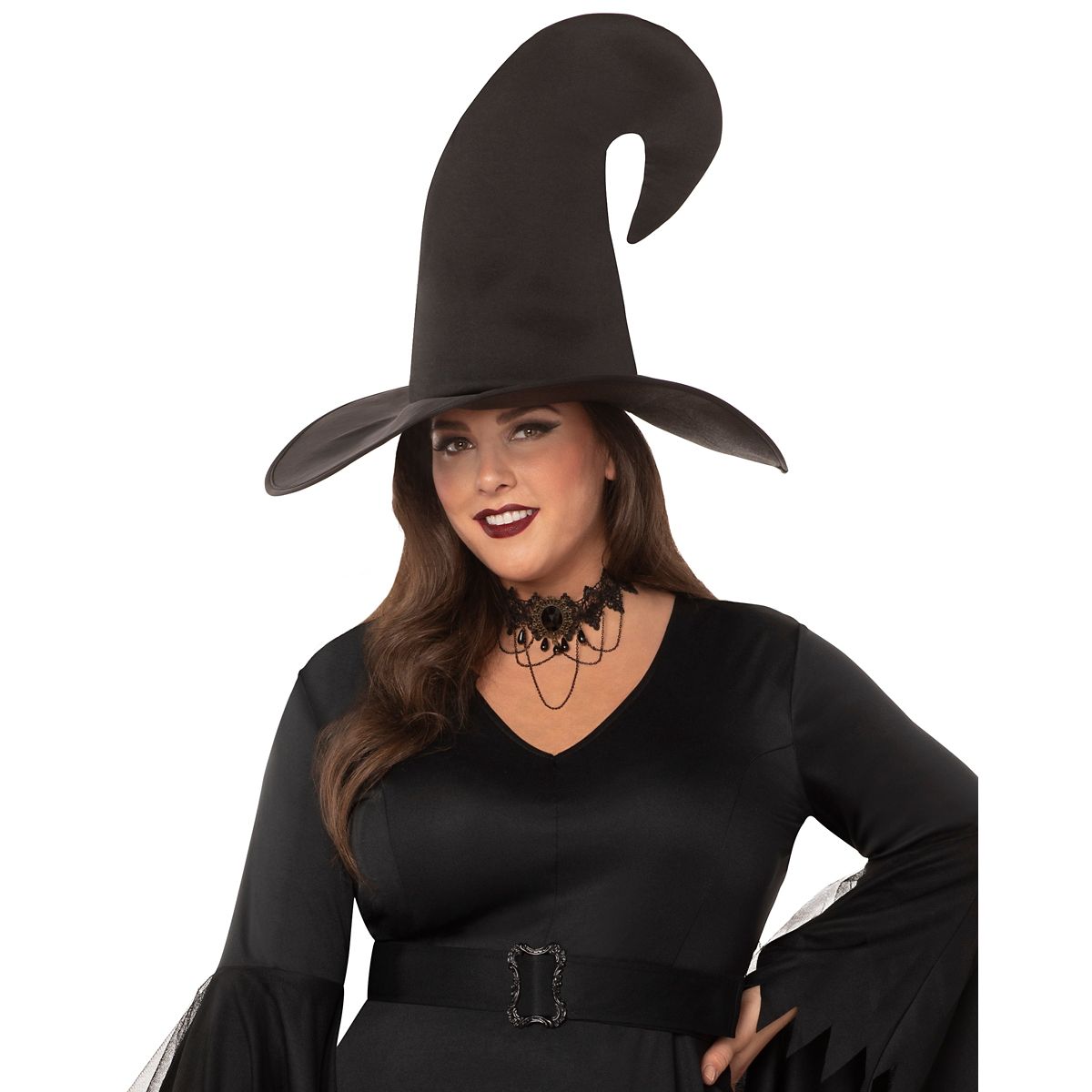 Adult Gothic Witch Plus Size Costume BLACK