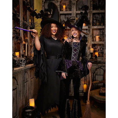 Adult Gothic Witch Plus Size Costume BLACK