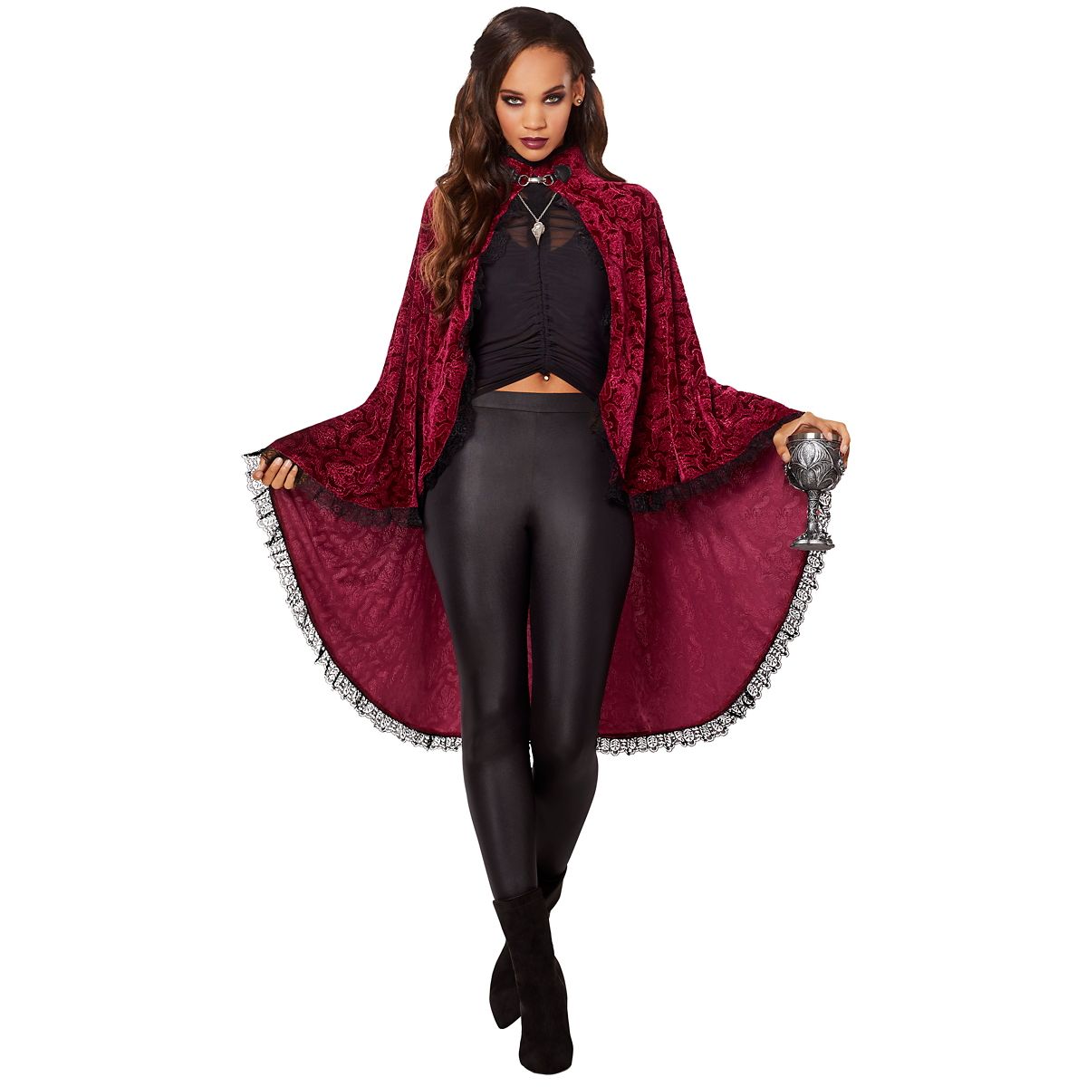 Adult Victorian Vampire Cape RED