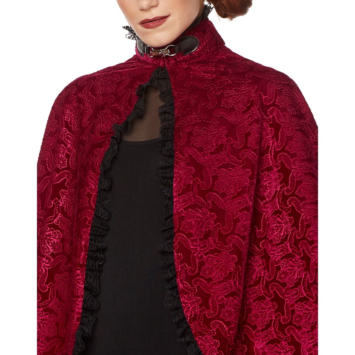 Adult Victorian Vampire Cape RED