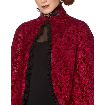 Adult Victorian Vampire Cape RED