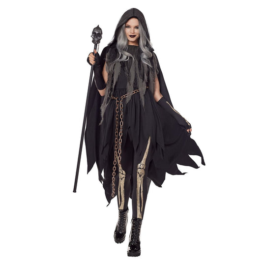 Adult Dark Reaper Dress Costume BLACK