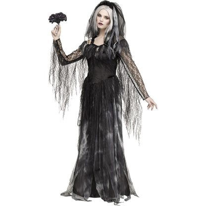 Adult Cemetery Bride Costume BLACK