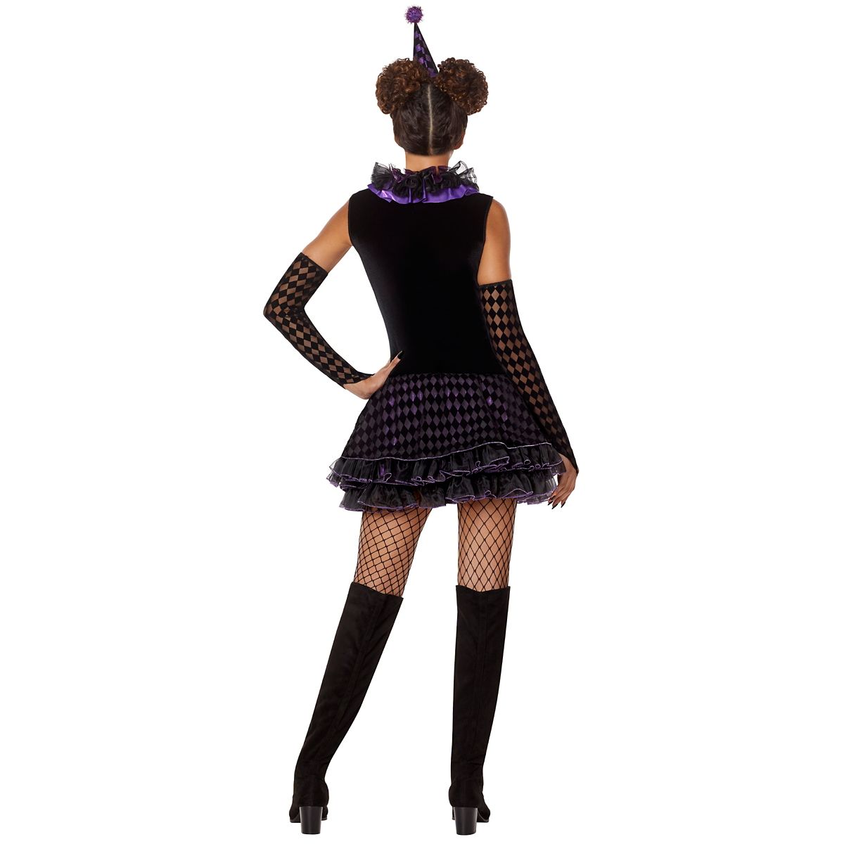 Adult Dark Clown Costume PURPLE